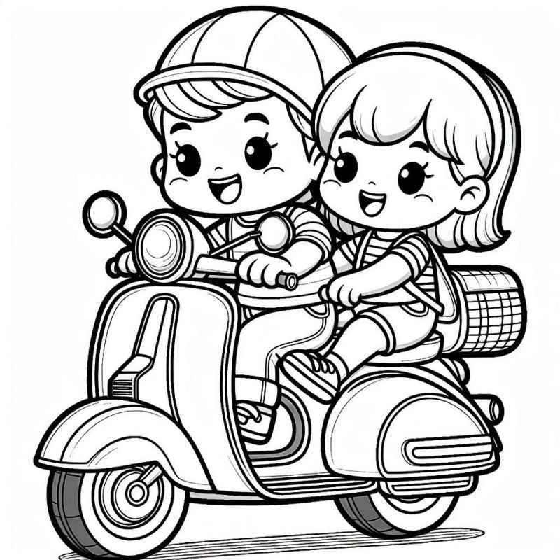 Motorräder Ausmalbilder 035