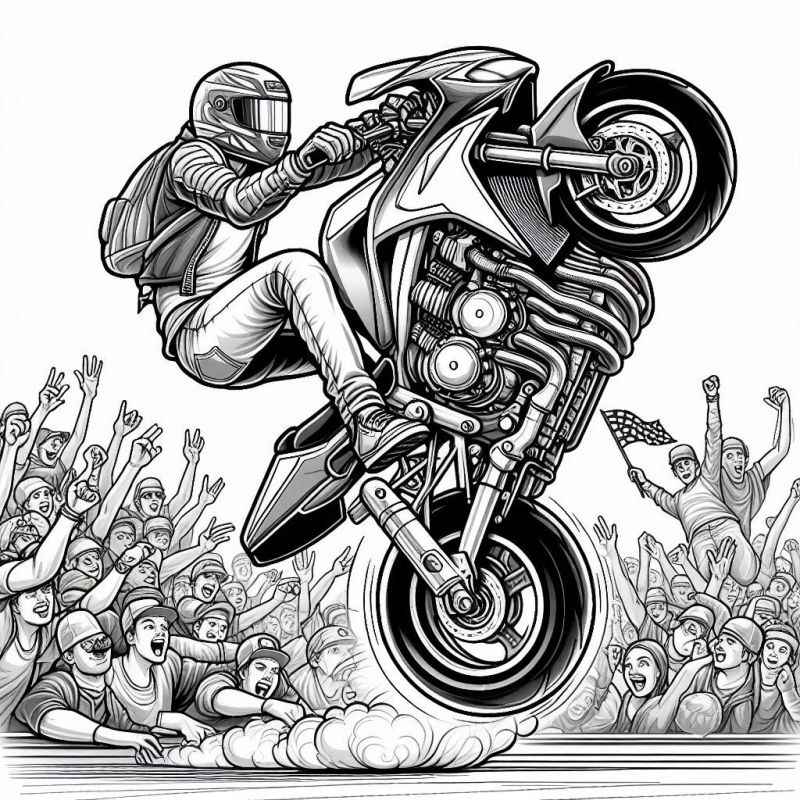 Motorräder Ausmalbilder 069