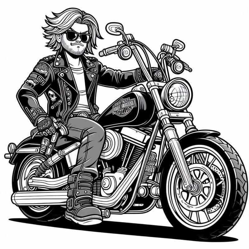 Motorräder Ausmalbilder 146