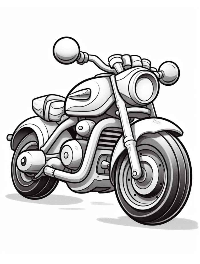 Motorräder Ausmalbilder 547