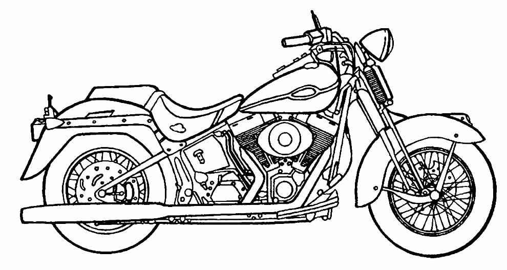 Motorräder Ausmalbilder 767