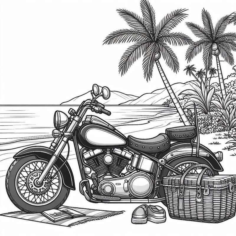 Motorräder Ausmalbilder 868