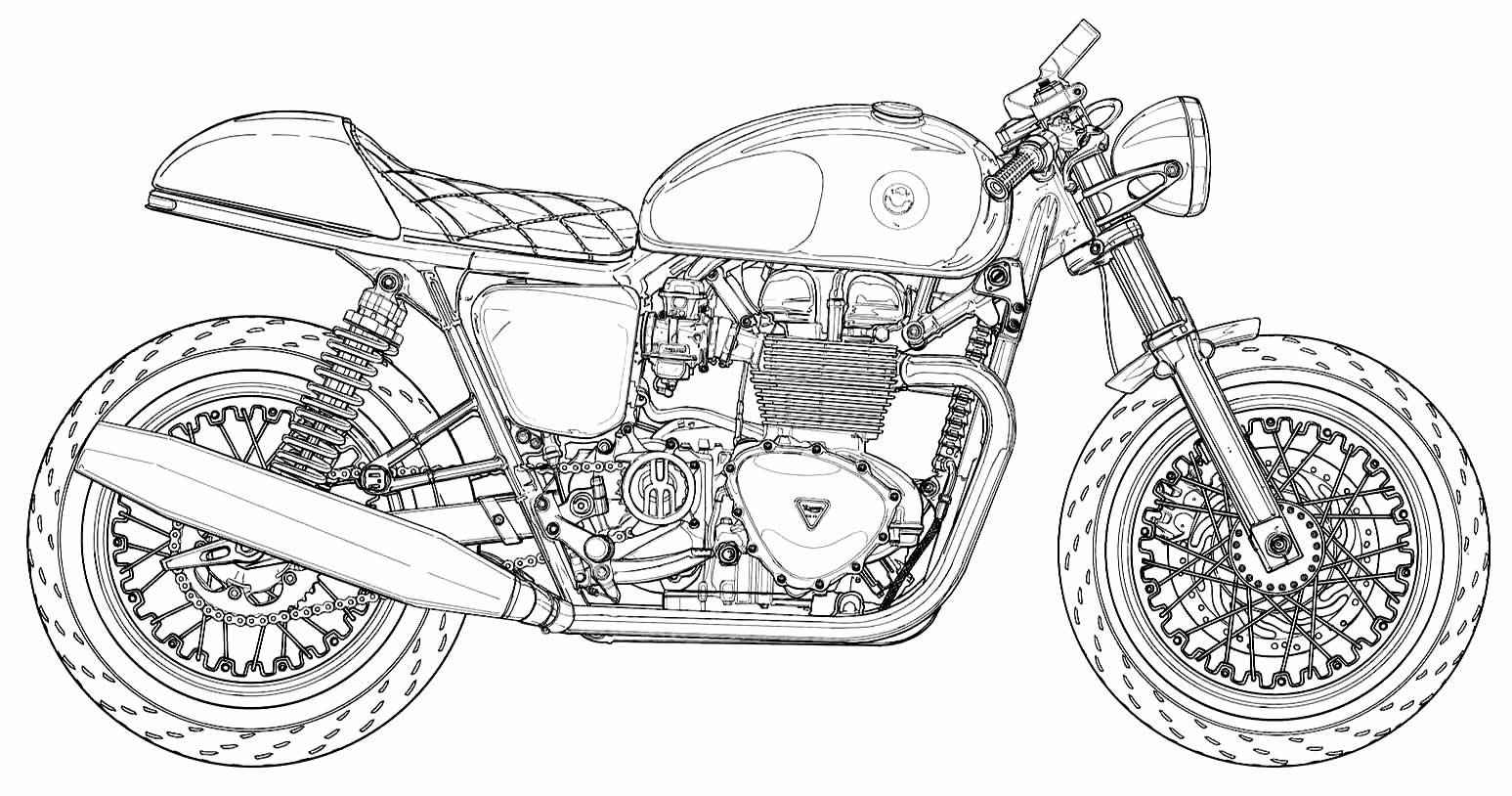 Motorräder Ausmalbilder 930