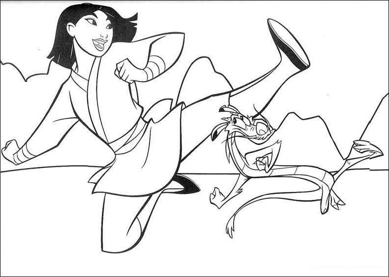 Mulan Ausmalbilder 866