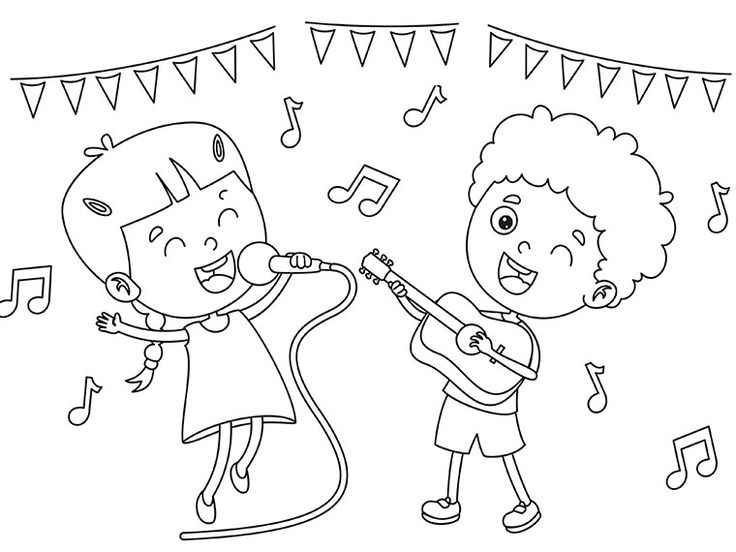 Musik Ausmalbilder 610