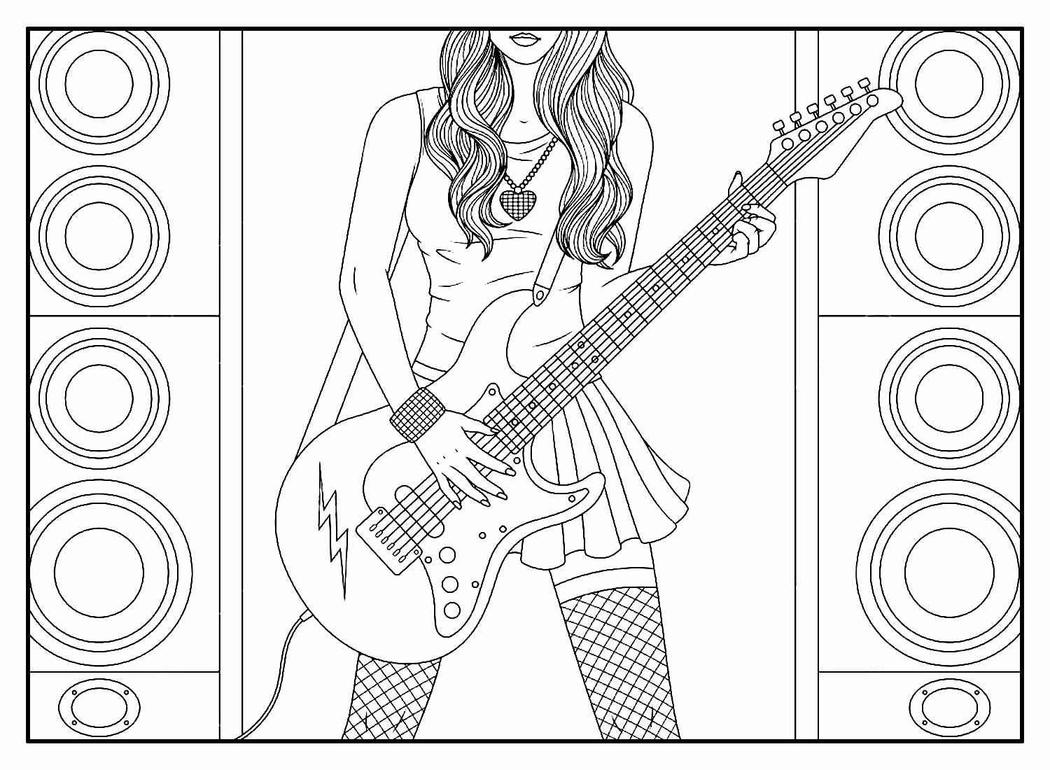 Musik Ausmalbilder 681