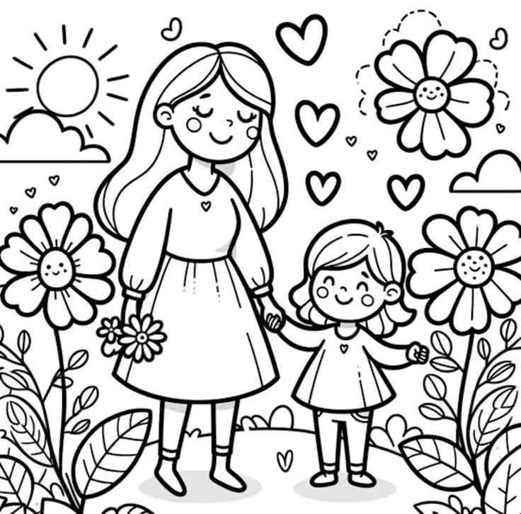 Muttertag Ausmalbilder 038