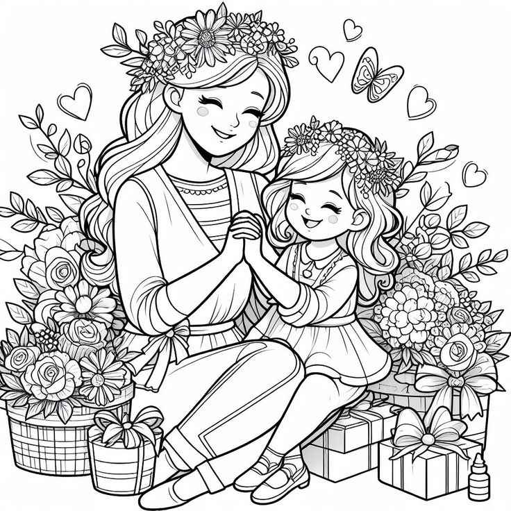 Muttertag Ausmalbilder 267