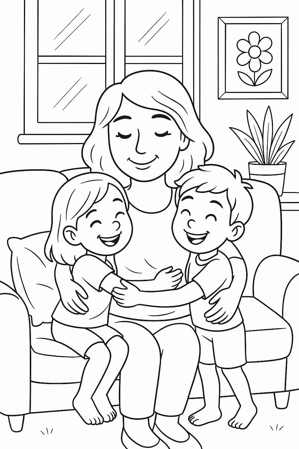 Muttertag Ausmalbilder 450