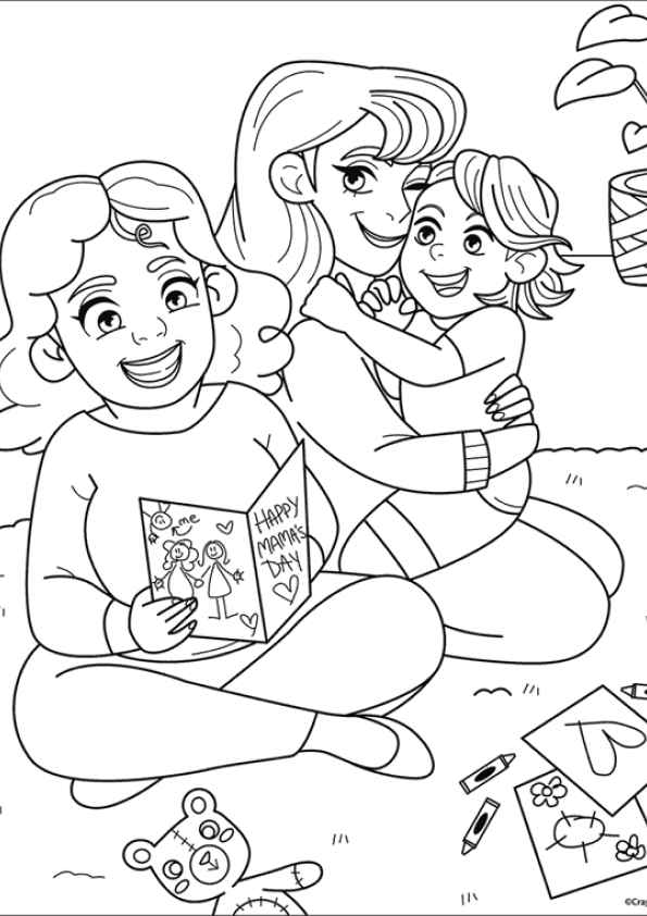 Muttertag Ausmalbilder 745