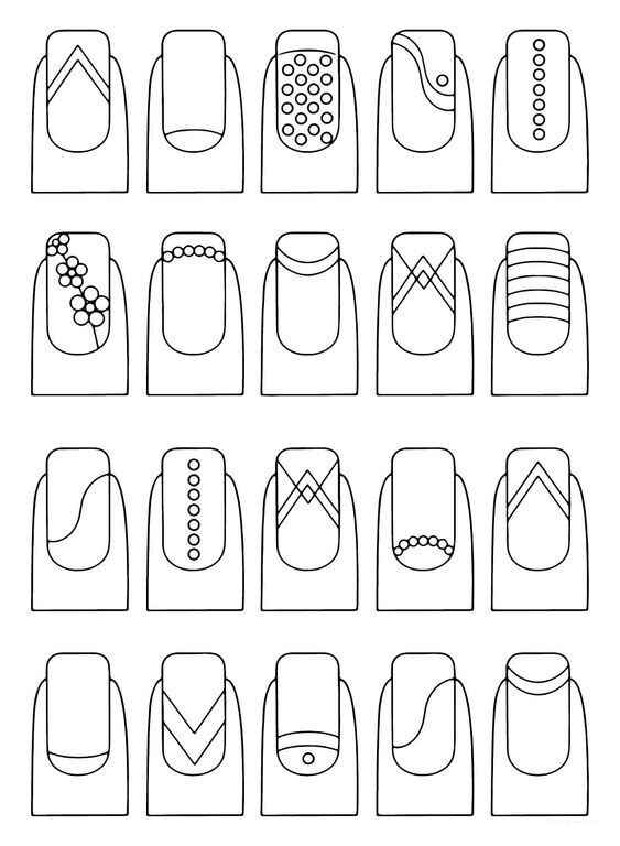 Nagel Ausmalbilder 671