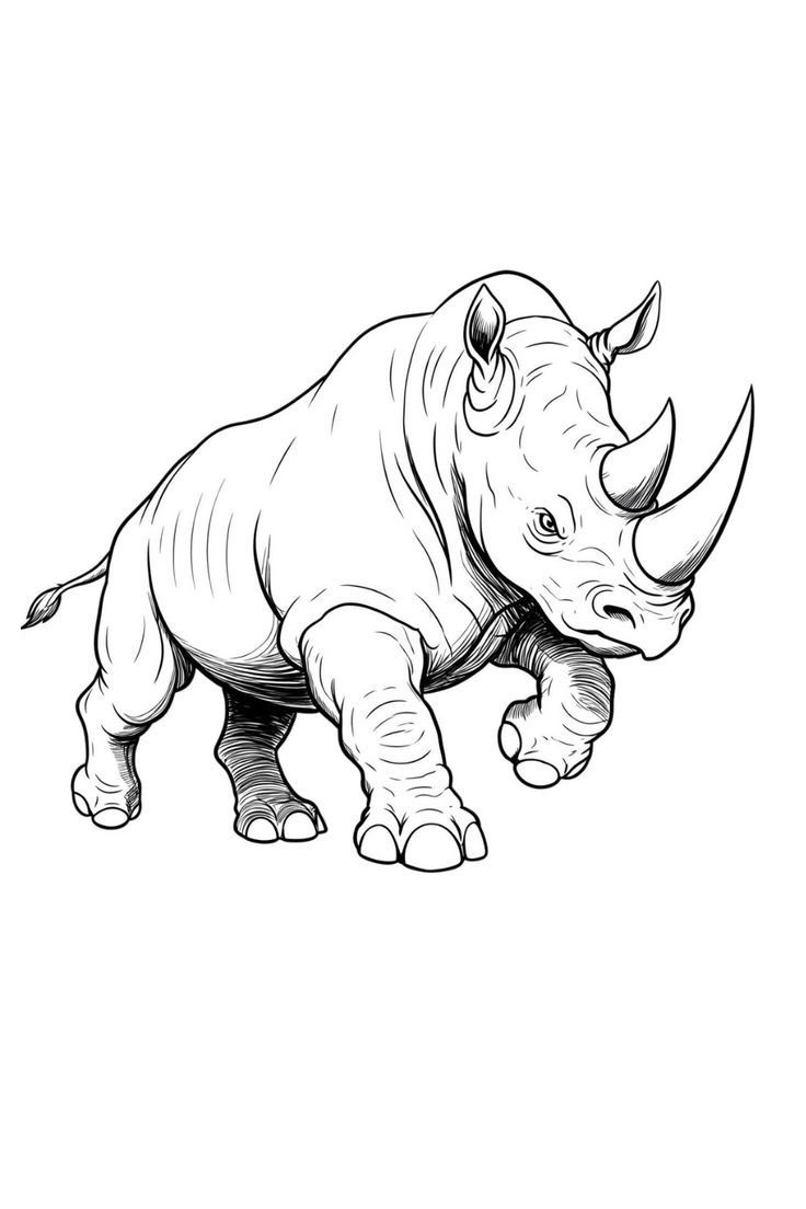 Nashorn Ausmalbilder 553