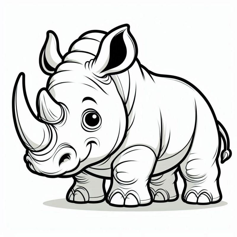 Nashorn Ausmalbilder 962