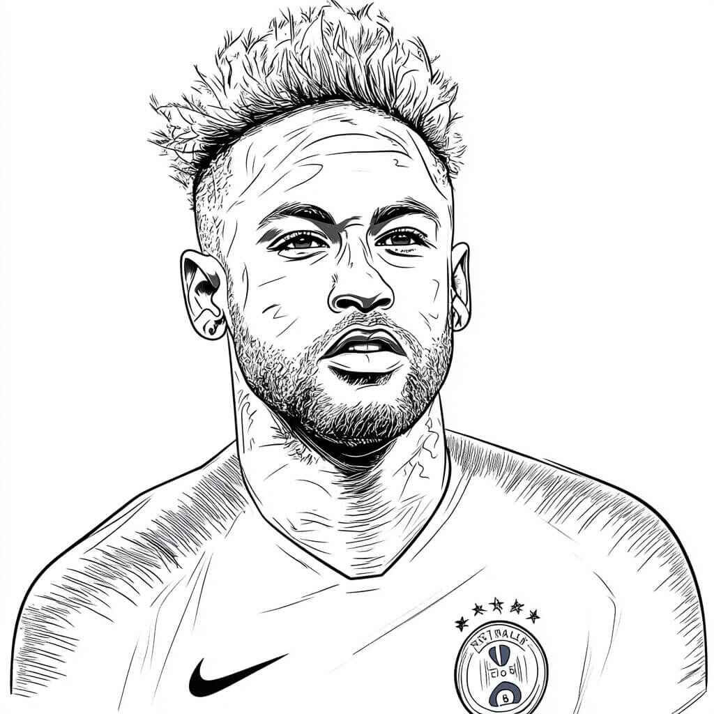 Neymar Ausmalbilder 060