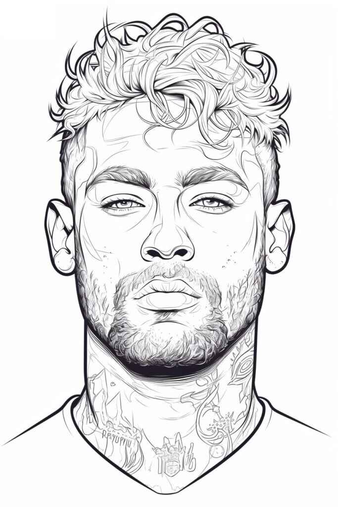 Neymar Ausmalbilder 116