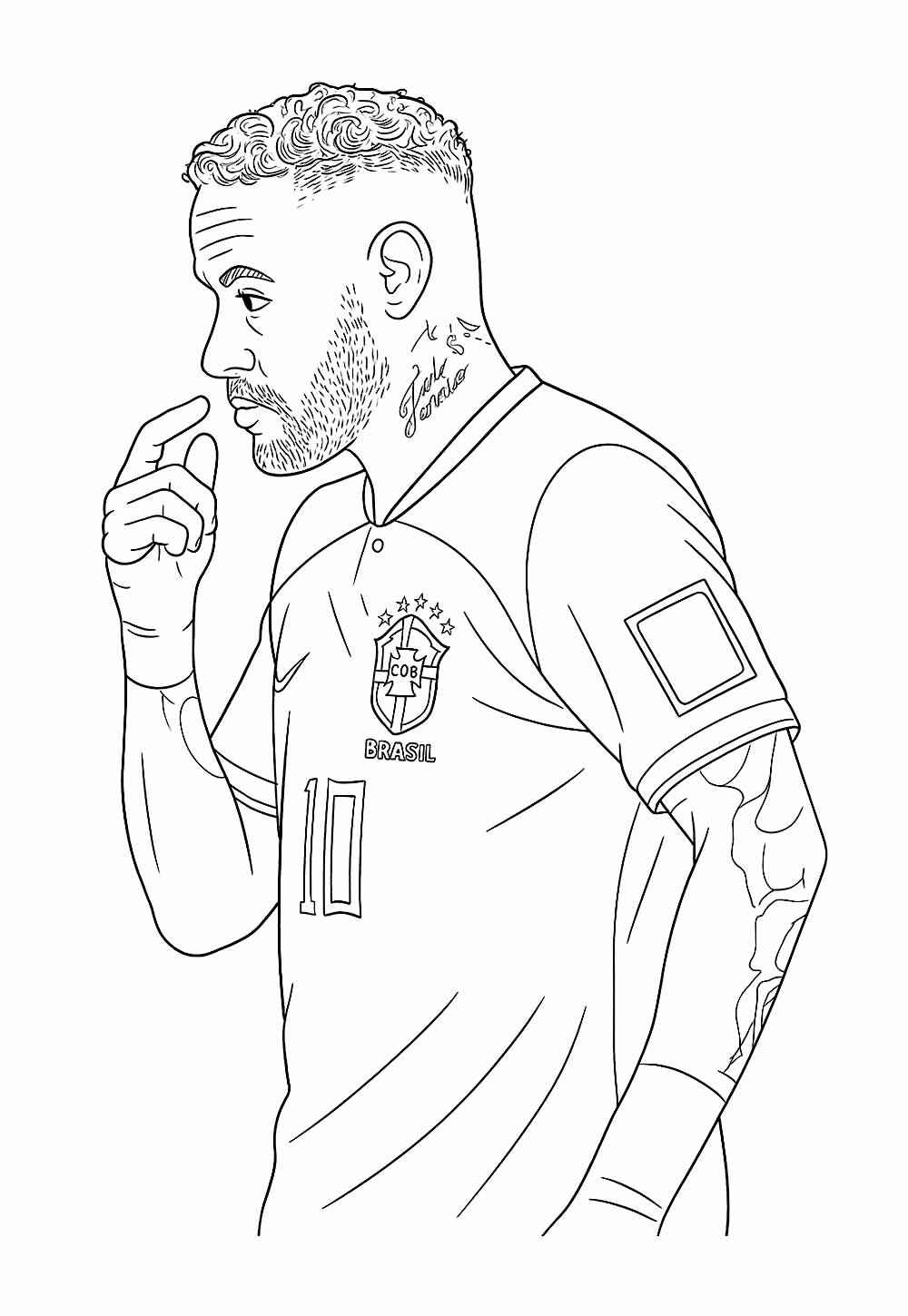 Neymar Ausmalbilder 534