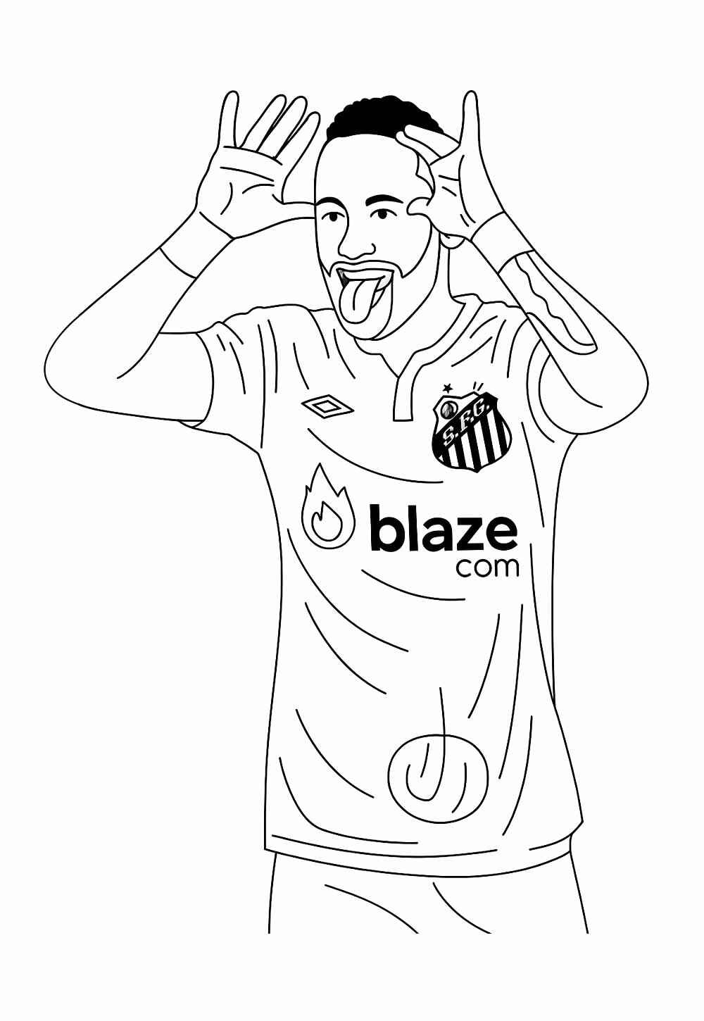 Neymar Ausmalbilder 666