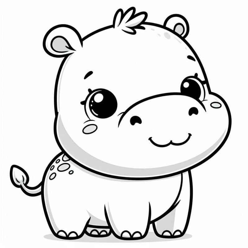 Nilpferd Ausmalbilder 064