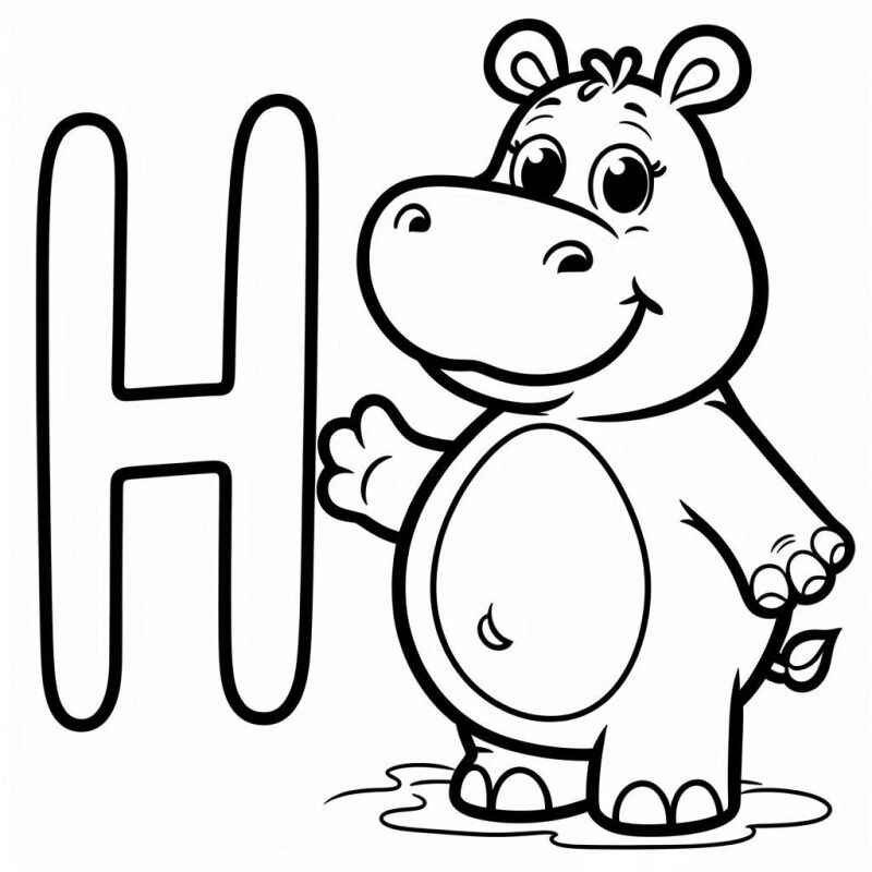 Nilpferd Ausmalbilder 188