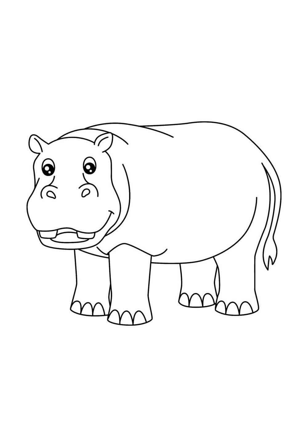 Nilpferd Ausmalbilder 235