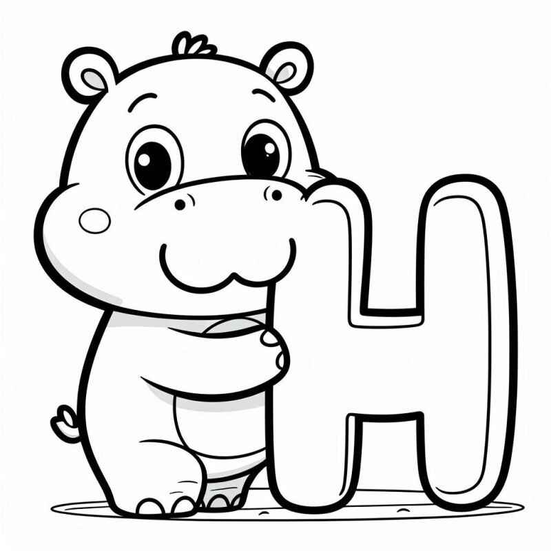 Nilpferd Ausmalbilder 249