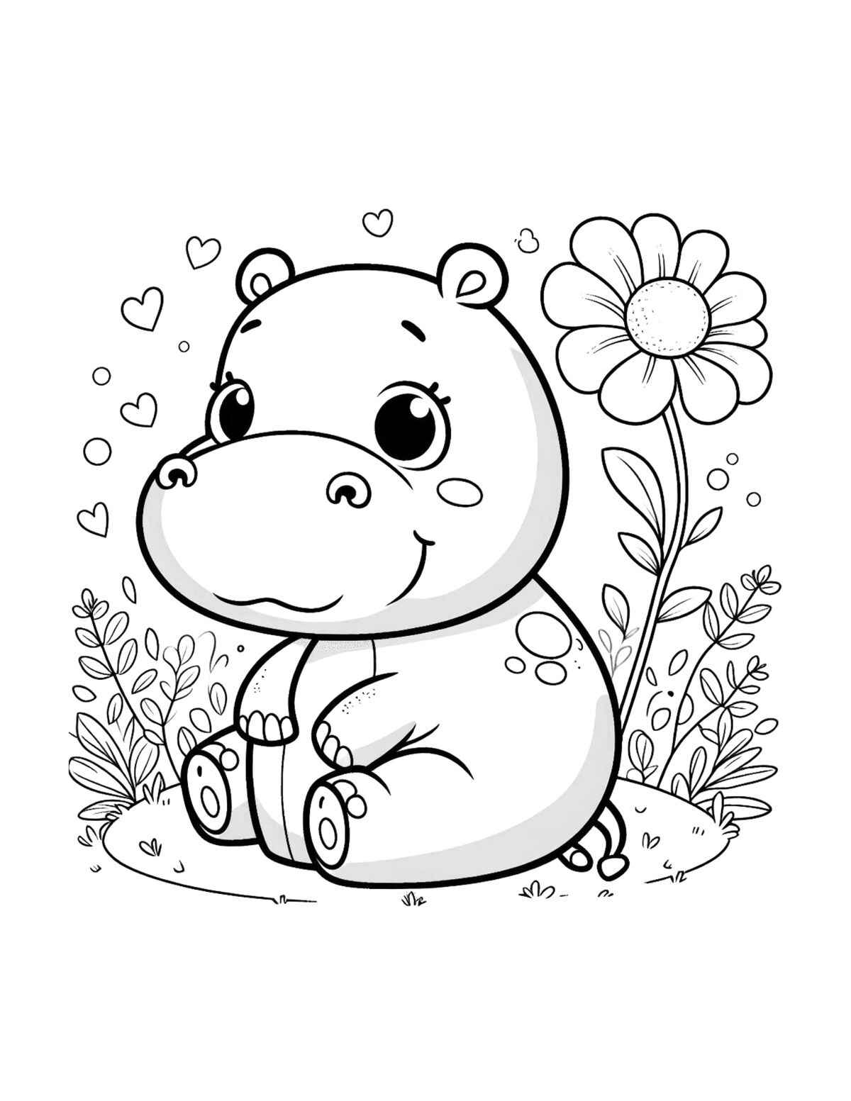 Nilpferd Ausmalbilder 308