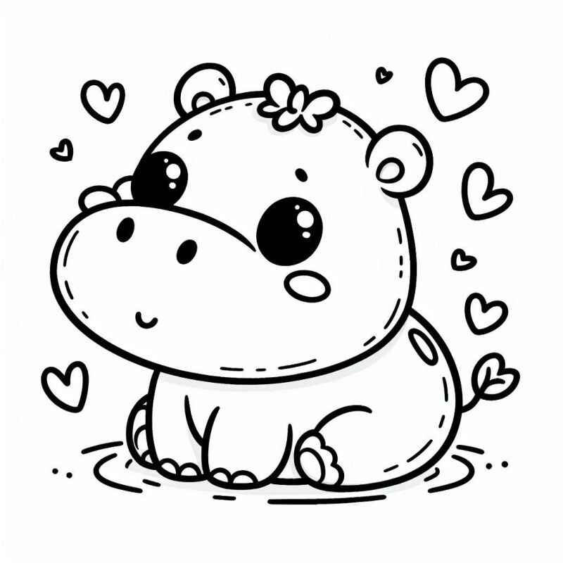 Nilpferd Ausmalbilder 370