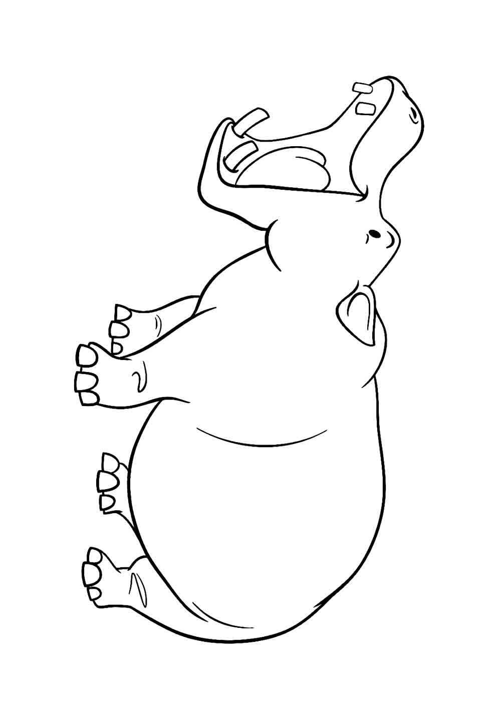 Nilpferd Ausmalbilder 398