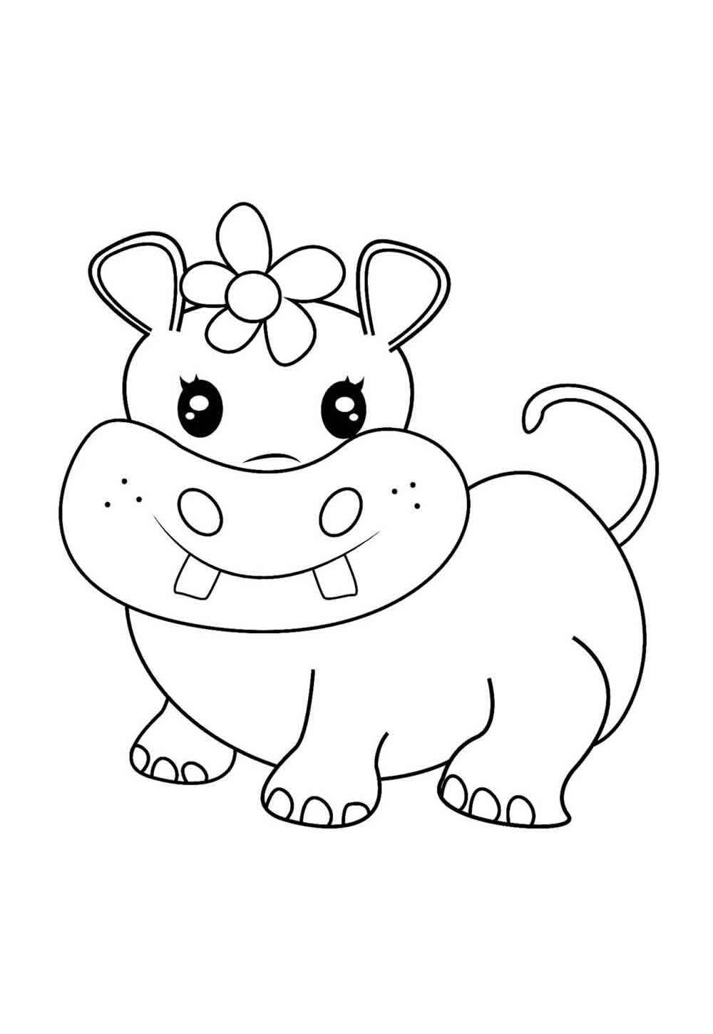 Nilpferd Ausmalbilder 447