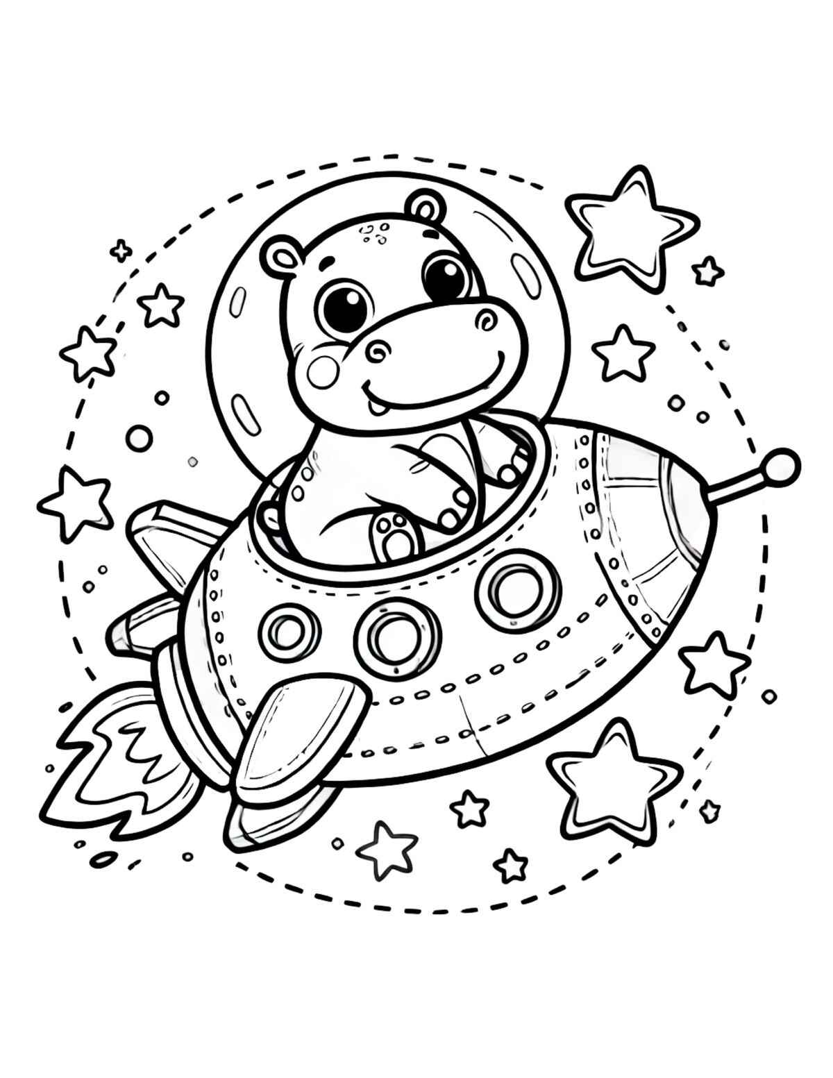 Nilpferd Ausmalbilder 566