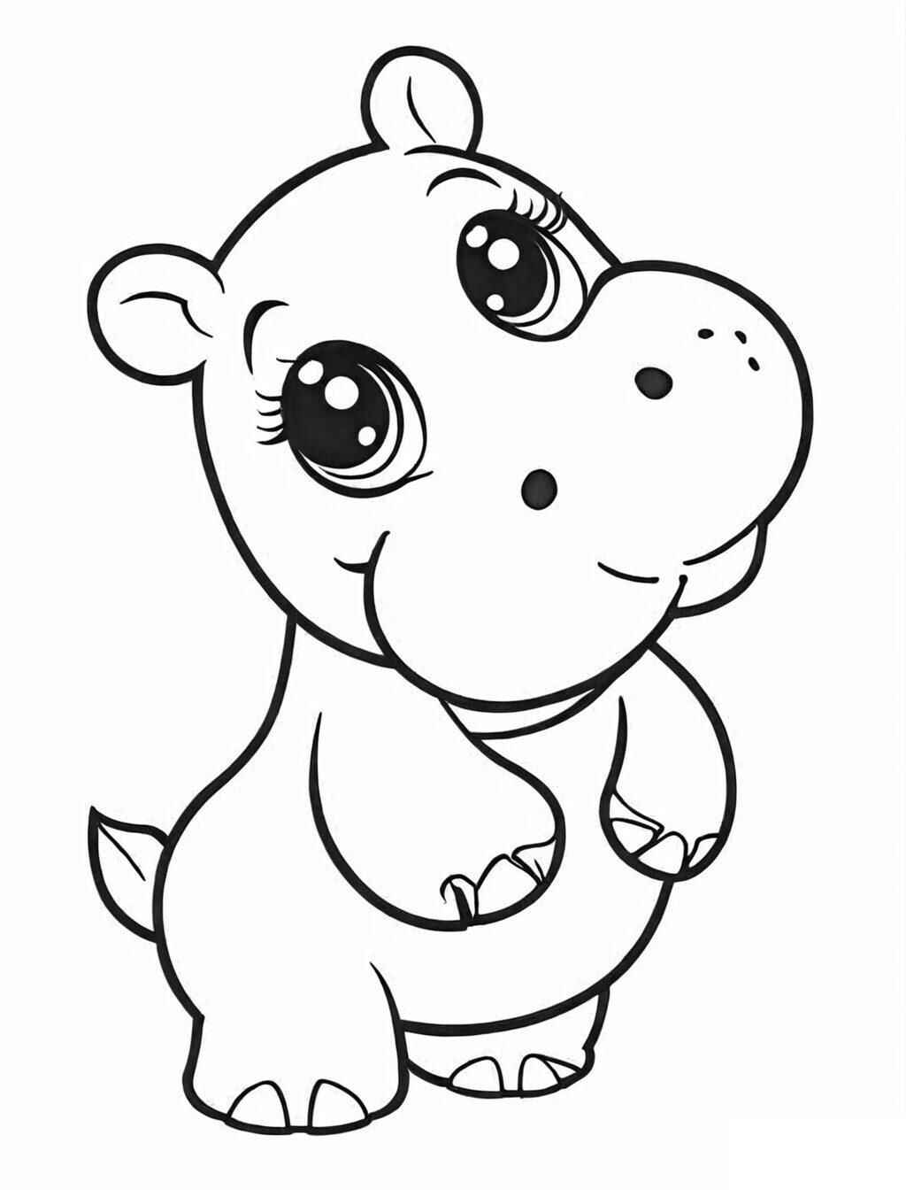 Nilpferd Ausmalbilder 598