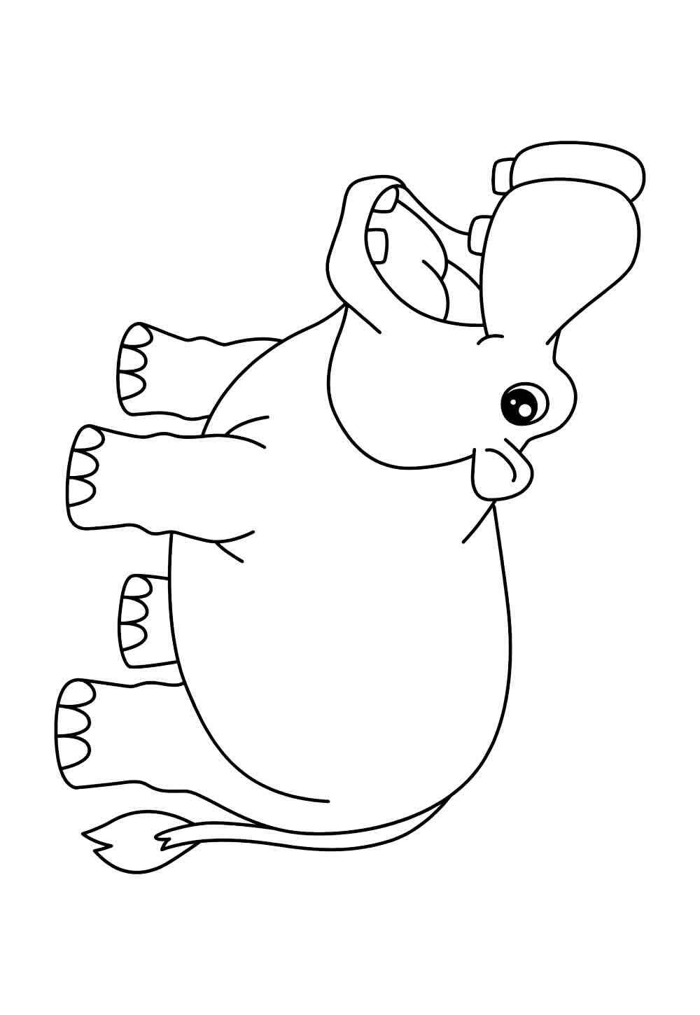 Nilpferd Ausmalbilder 845