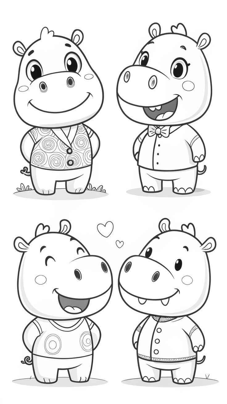 Nilpferd Ausmalbilder 927