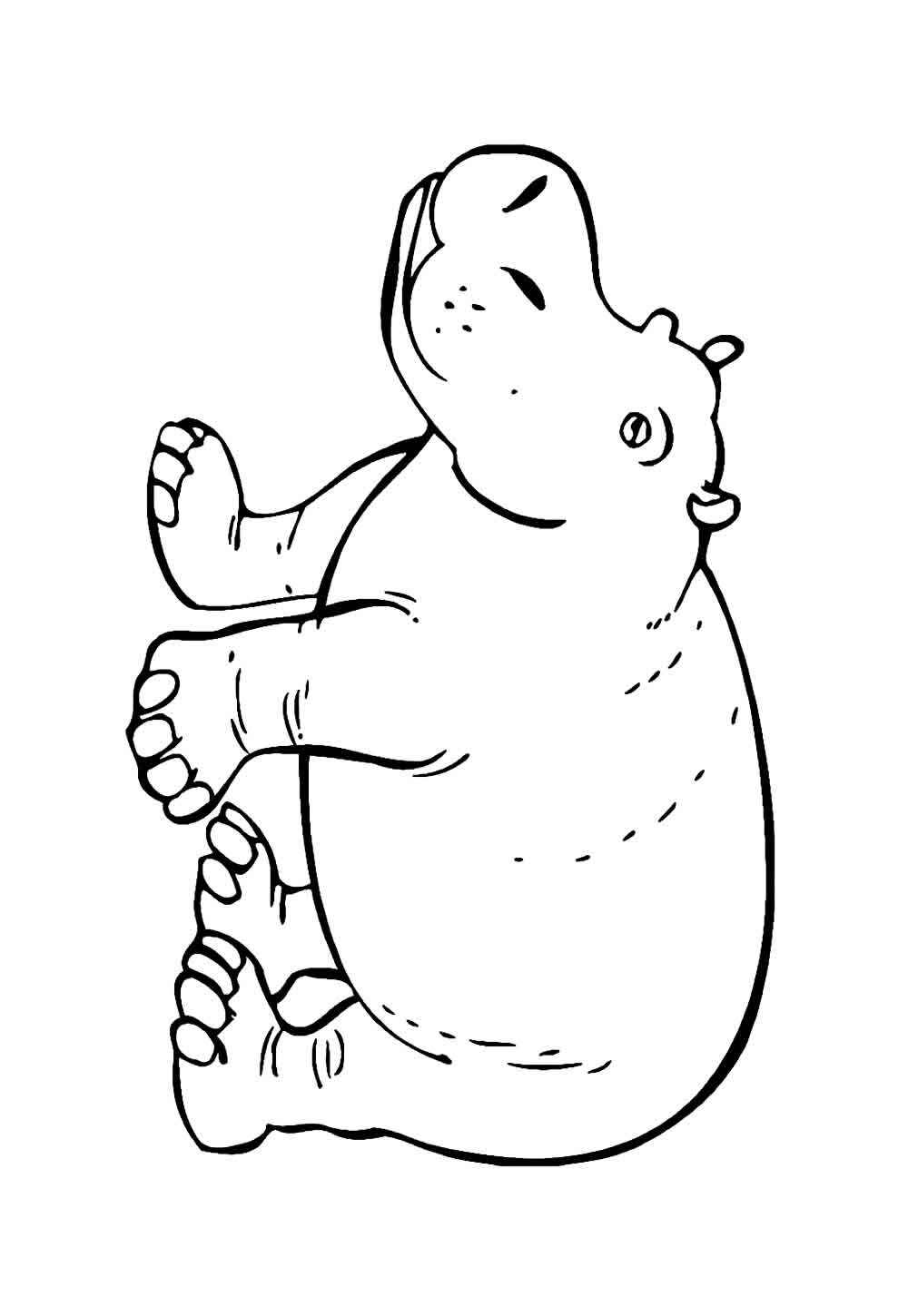 Nilpferd Ausmalbilder 946