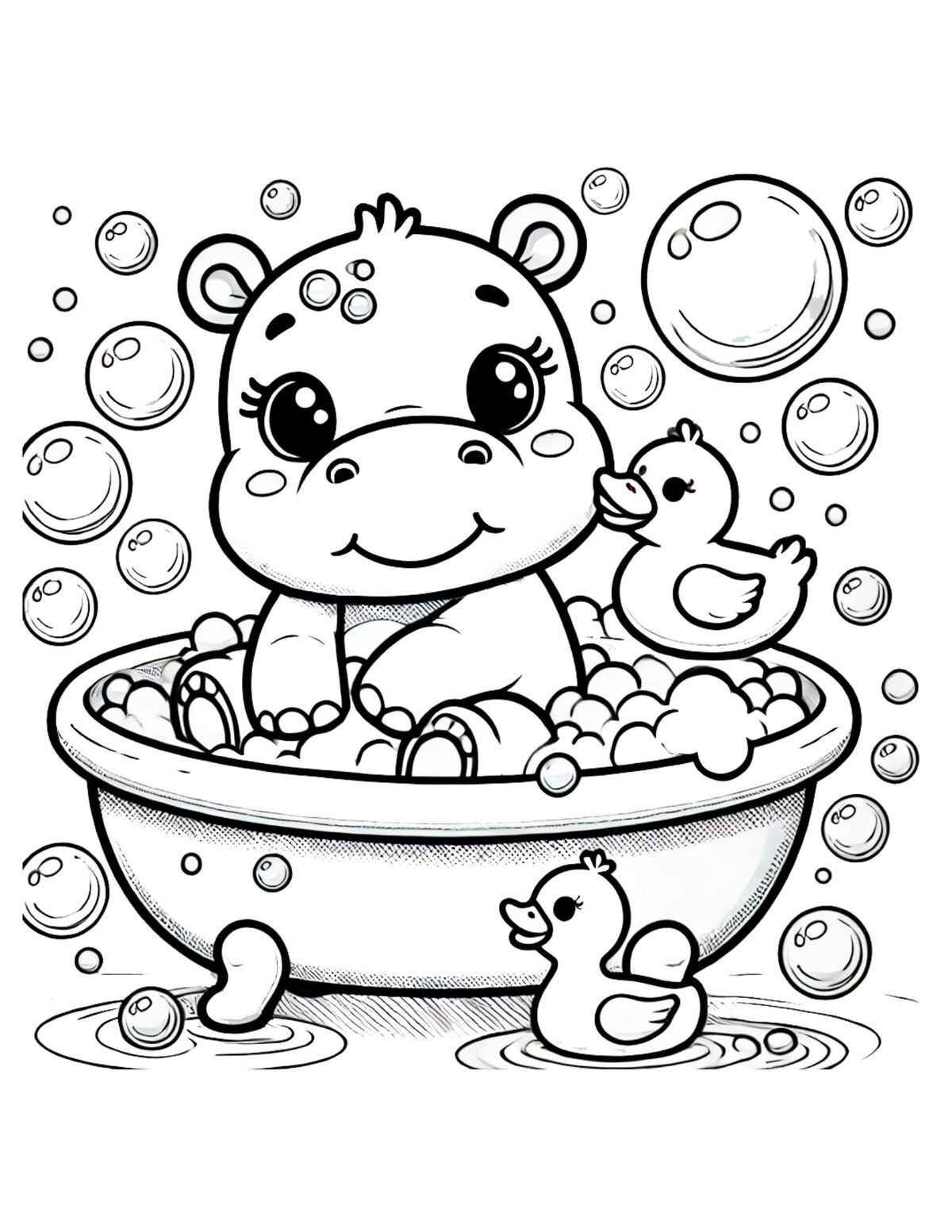 Nilpferd Ausmalbilder 965