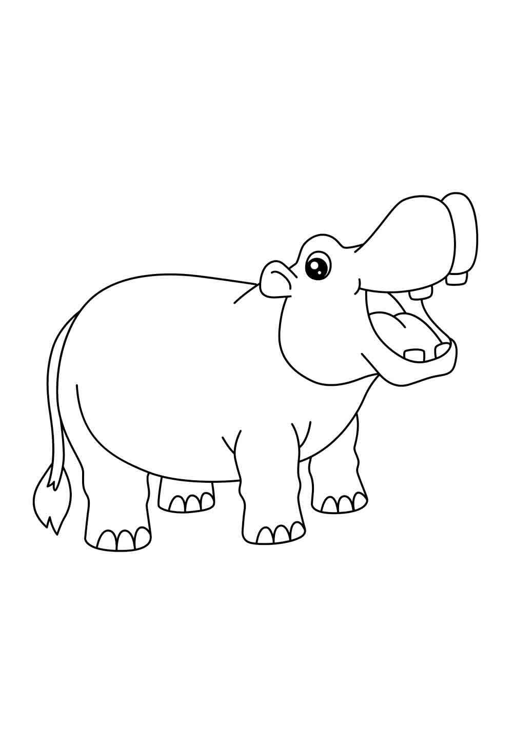 Nilpferd Ausmalbilder 990