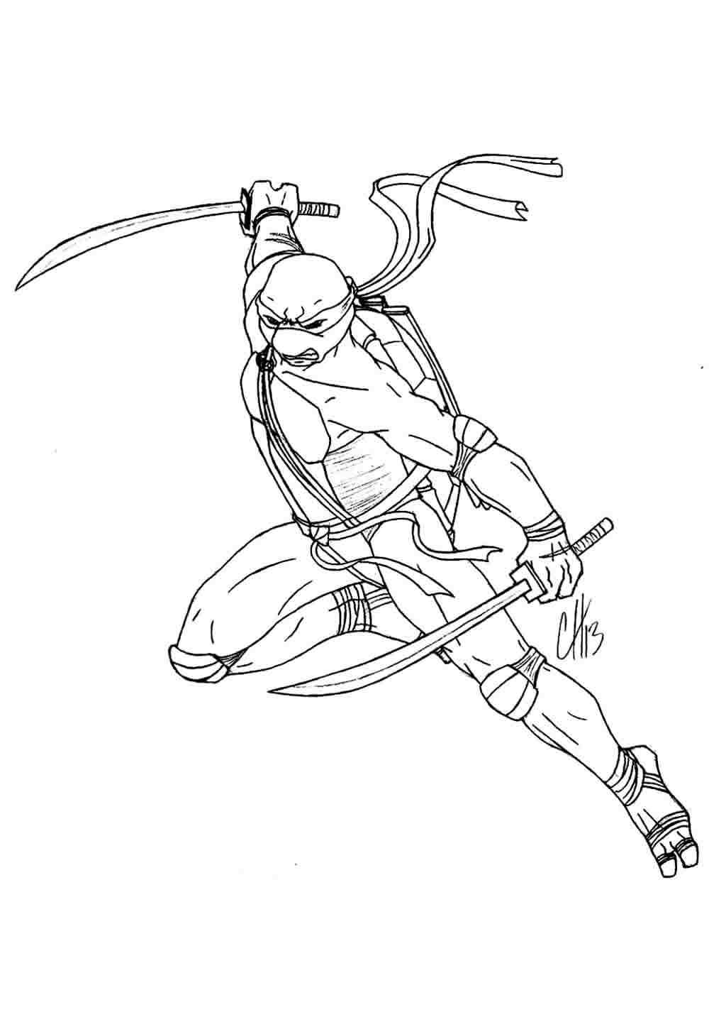 Ninja Turtles Ausmalbilder 295