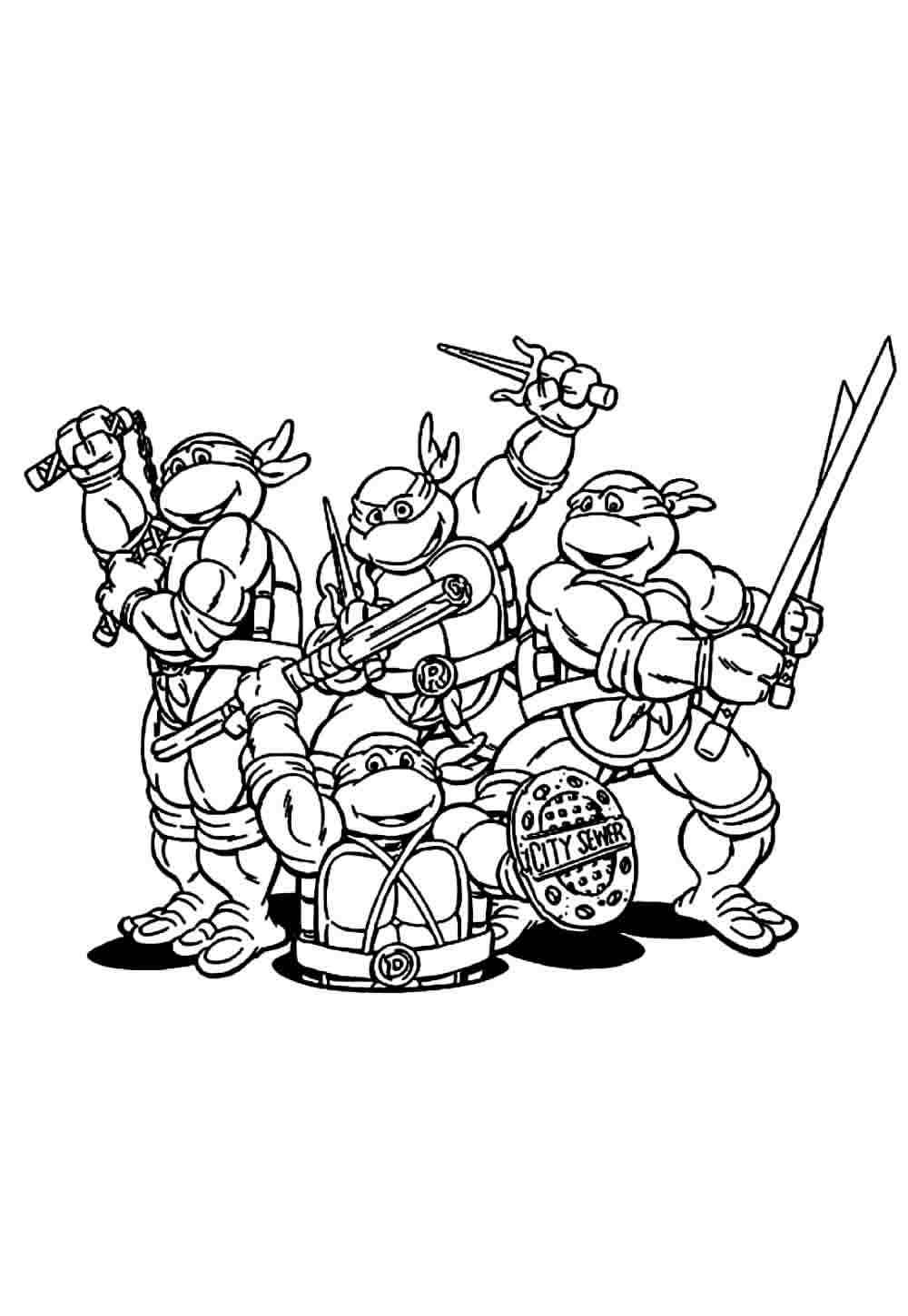 Ninja Turtles Ausmalbilder 388