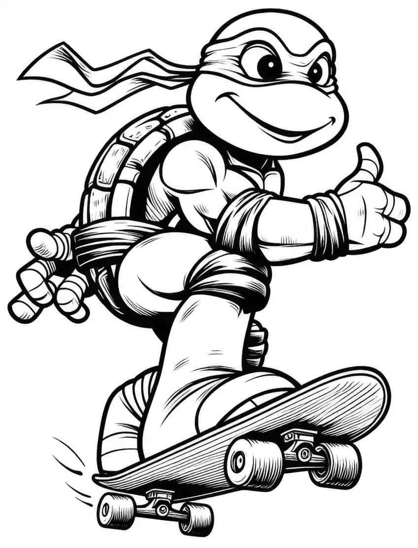 Ninja Turtles Ausmalbilder 399