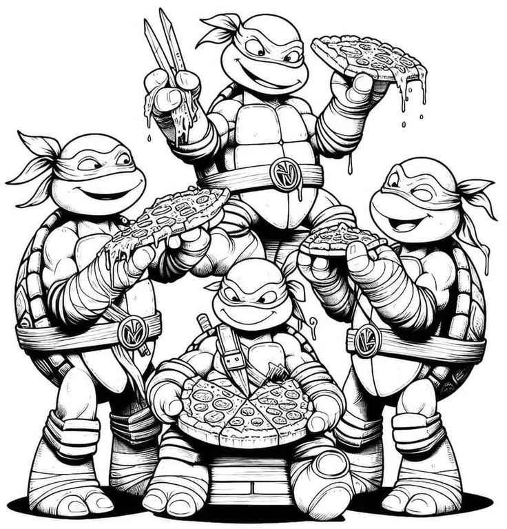 Ninja Turtles Ausmalbilder 410