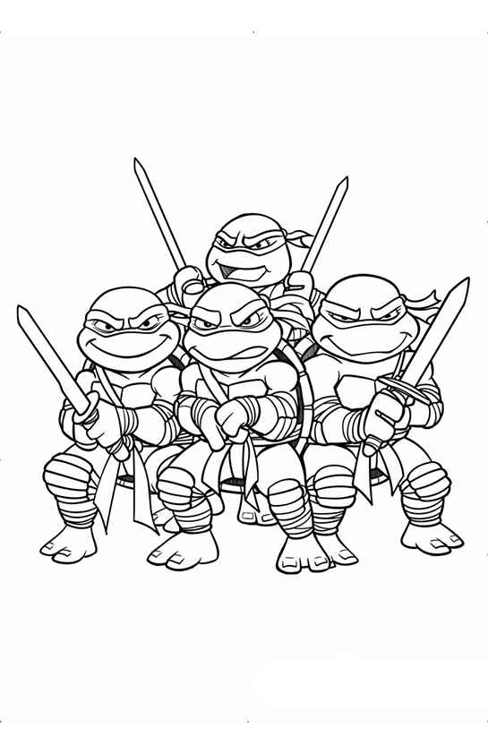 Ninja Turtles Ausmalbilder 648
