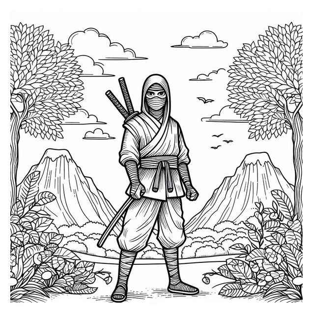 Ninja Ausmalbilder 027