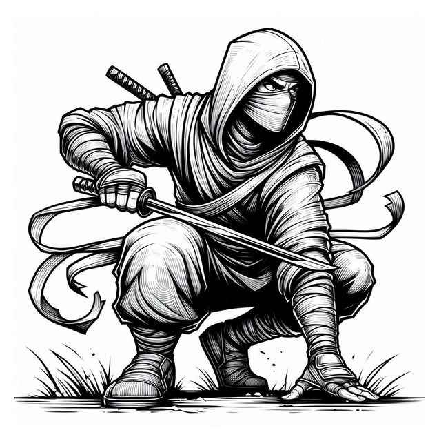 Ninja Ausmalbilder 156