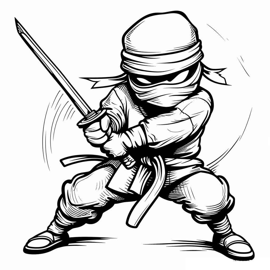 Ninja Ausmalbilder 219