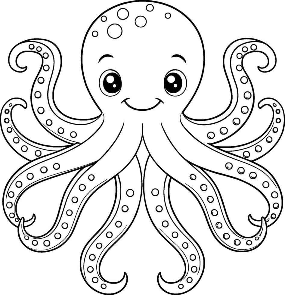 Oktopus Ausmalbilder 016