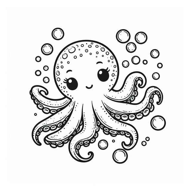 Oktopus Ausmalbilder 367