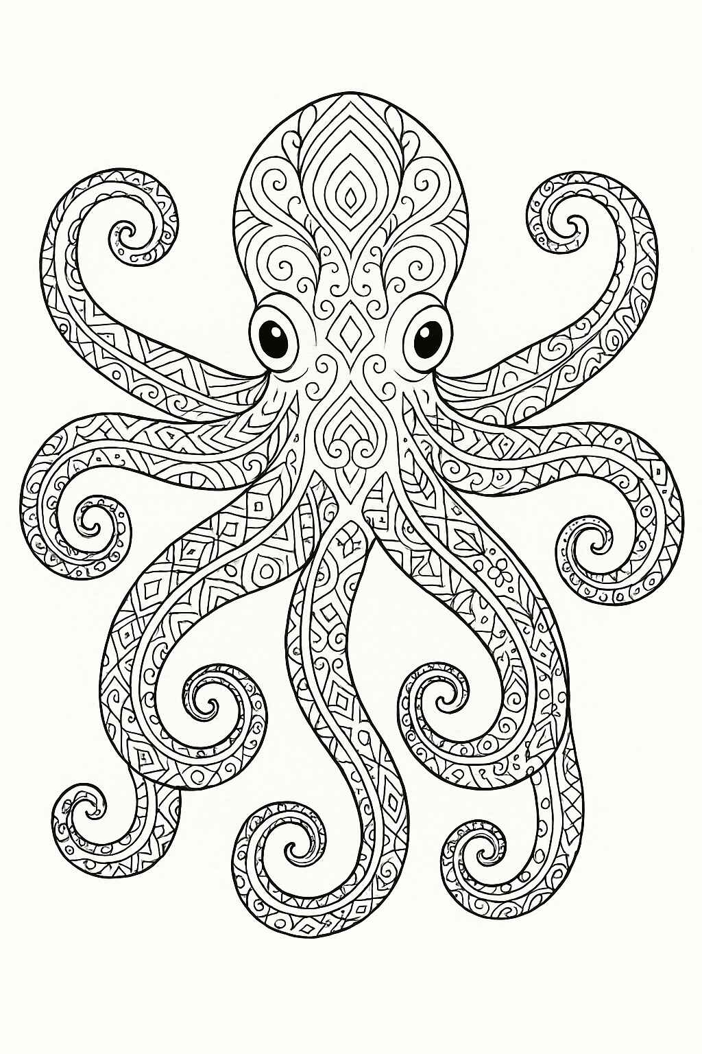 Oktopus Ausmalbilder 402