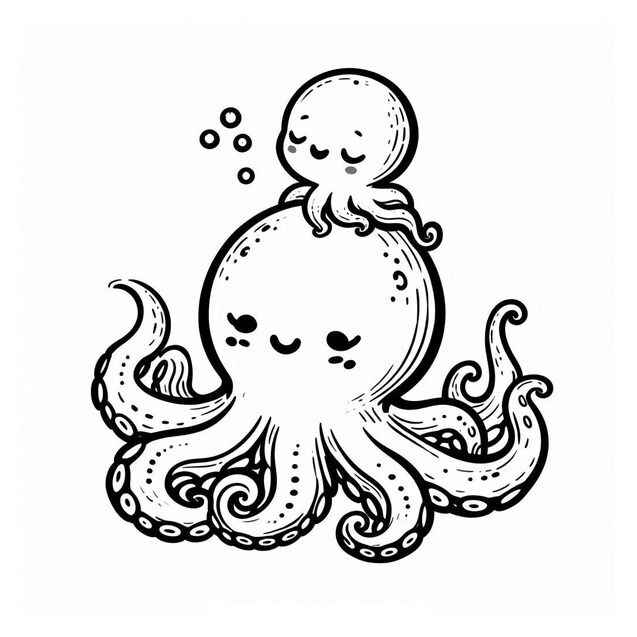 Oktopus Ausmalbilder 770