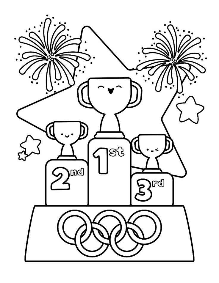Olympische Spiele Ausmalbilder 540