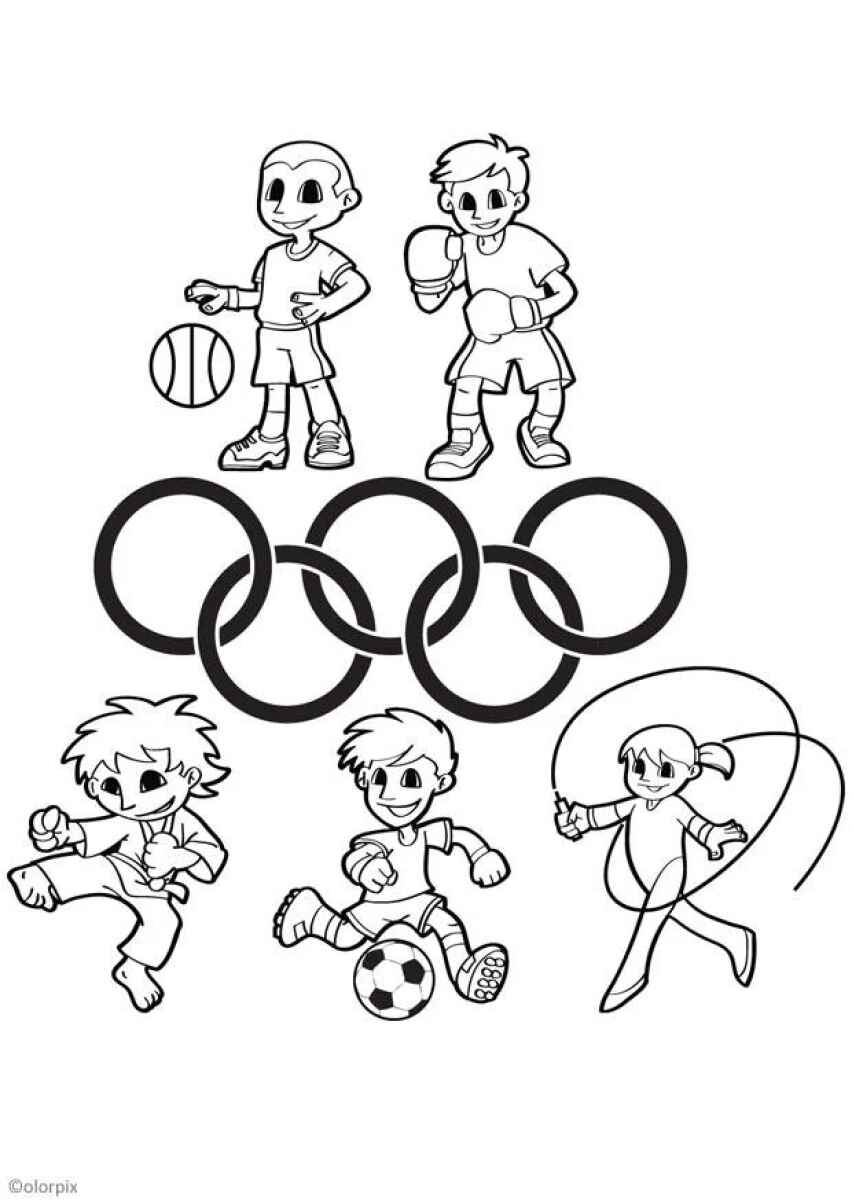 Olympische Spiele Ausmalbilder 661